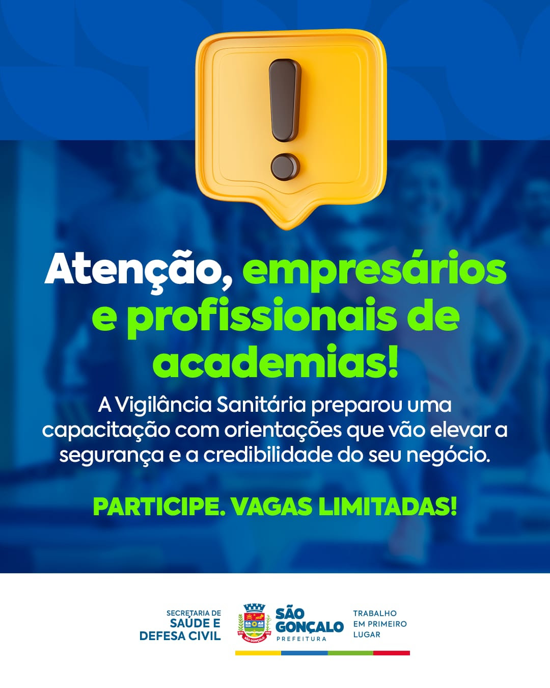 Vigilância Sanitária faz capacitação para o setor de academias