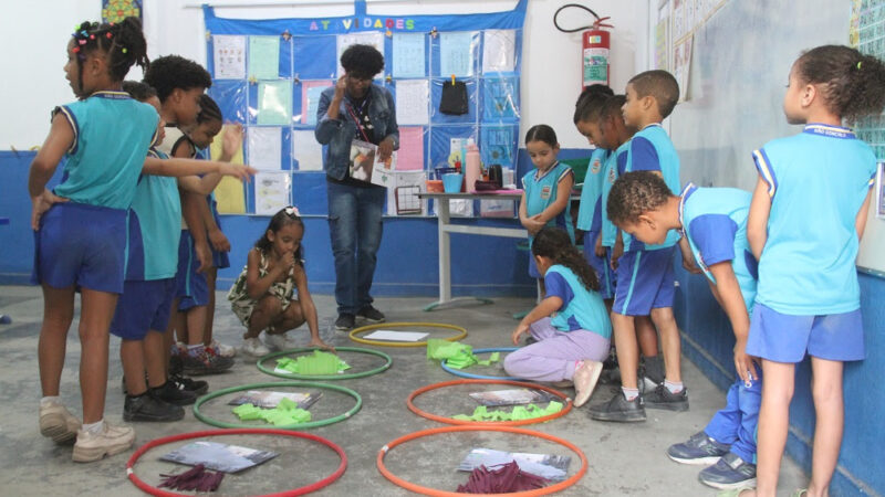 Alunos da rede municipal em São Gonçalo aprendem sobre meio ambiente em circuito interativo