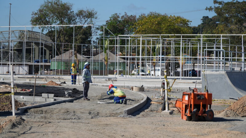 Obras seguem a todo vapor no Parque RJ São Gonçalo