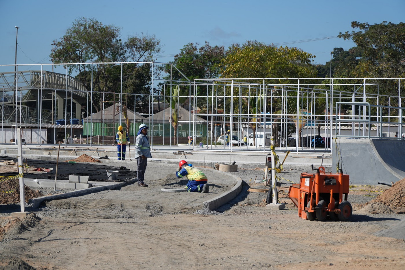 Obras seguem a todo vapor no Parque RJ São Gonçalo