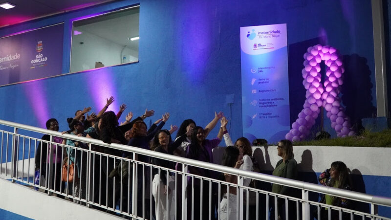 Agosto Lilás tem início em São Gonçalo com palestra e iluminação lilás na Maternidade Mário Niajar