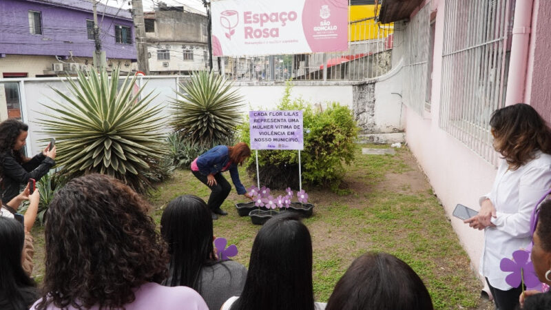 Espaço Rosa recebe ação da Campanha Agosto Lilás 