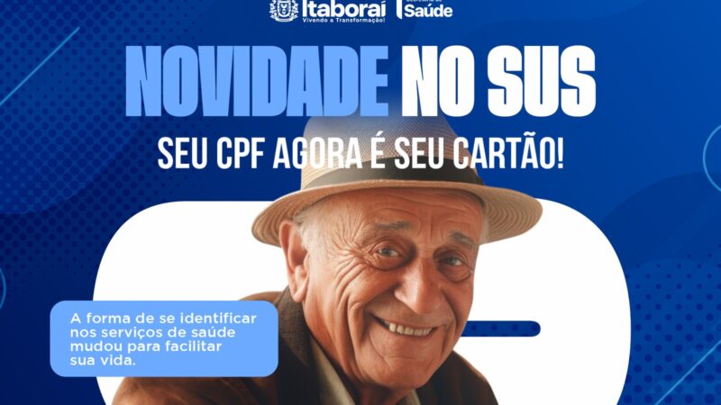 CPF passa a ser documento principal de identificação no SUS