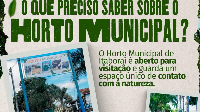 Horto Municipal de Itaboraí abre as portas para visitação com agendamento prévio