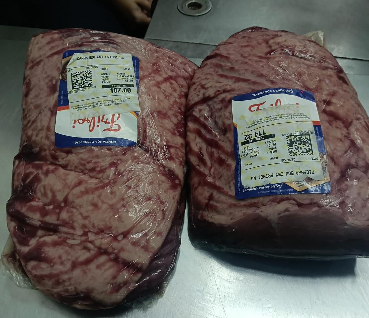 Furto de picanha termina em prisão no Supermercado Guanabara, no Centro de Niterói