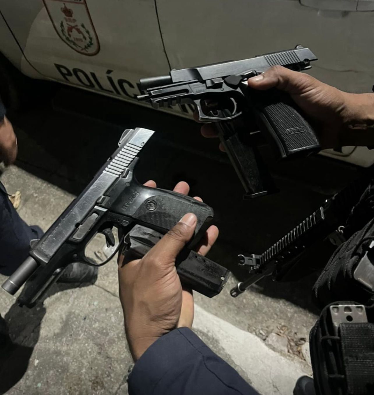 Ação do 7º BPM em São Gonçalo termina com prisão de suspeitos e apreensão de armas