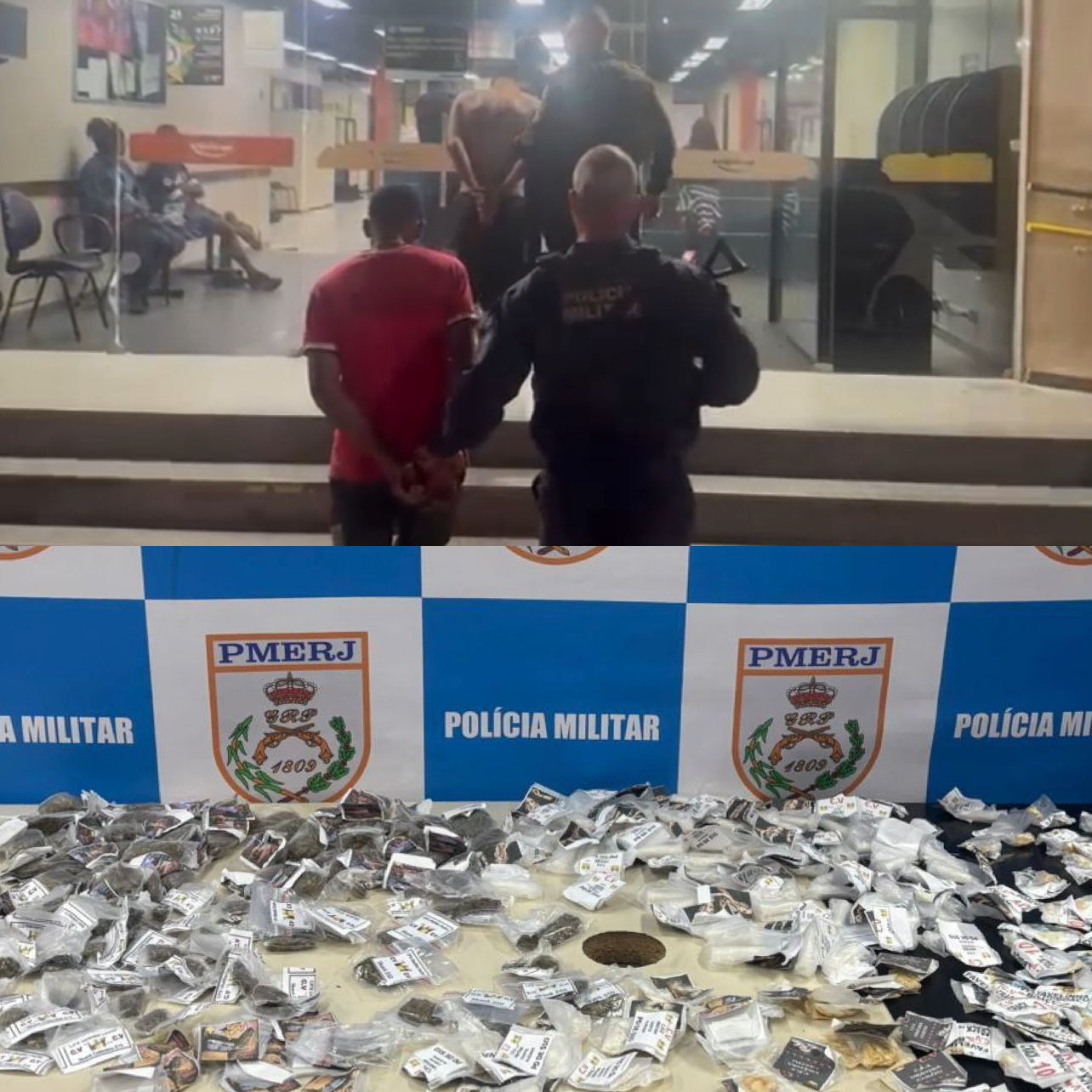 Três presos e drogas apreendidas em operação do 12º BPM em Maricá