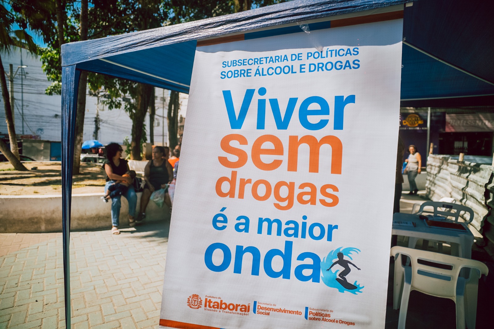 Itaboraí realiza ação de prevenção sobre álcool e drogas no Centro