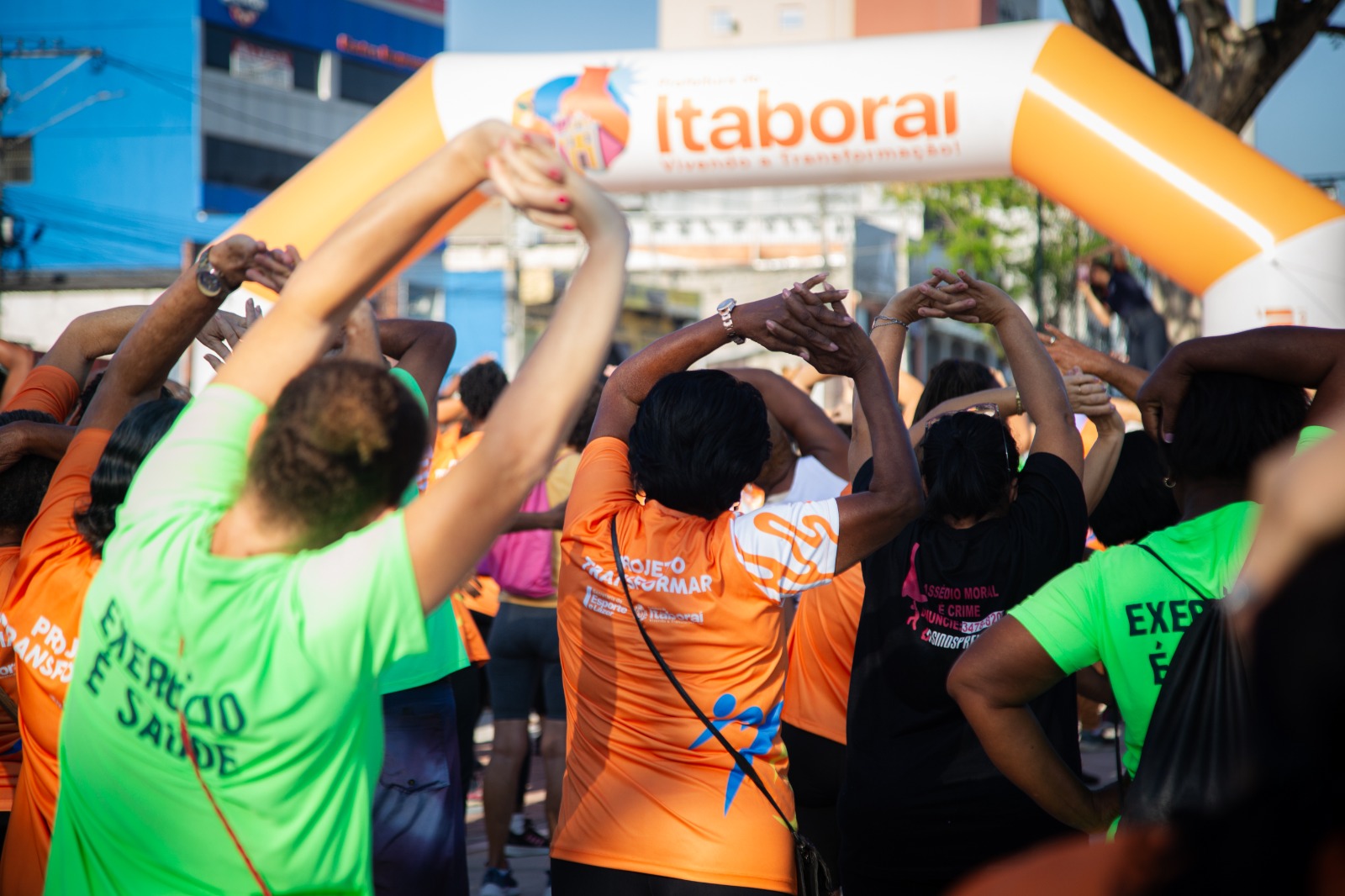 Projeto Transformar anima a manhã com mais um aulão na Avenida 22 de Maio