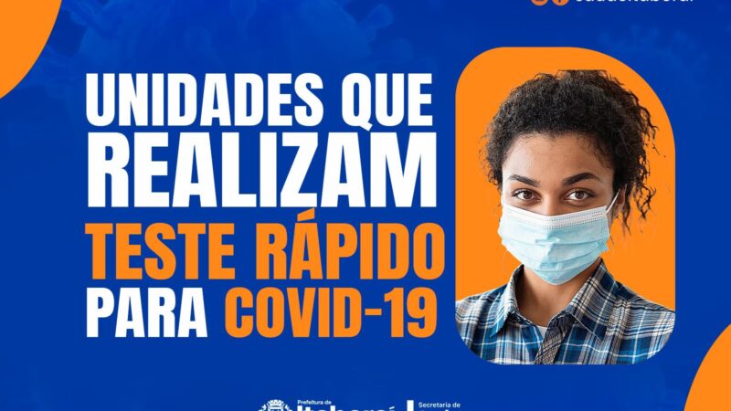 Unidades de Saúde de Itaboraí realizam testes rápidos para Covid-19