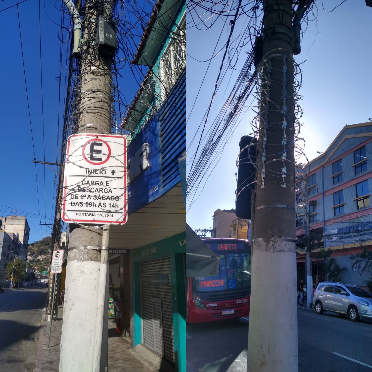 Nem o arame farpado impediu: comércio é furtado novamente no Centro de Niterói