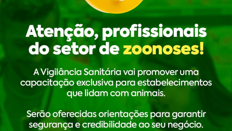 Vigilância Sanitária faz capacitação na área de zoonoses