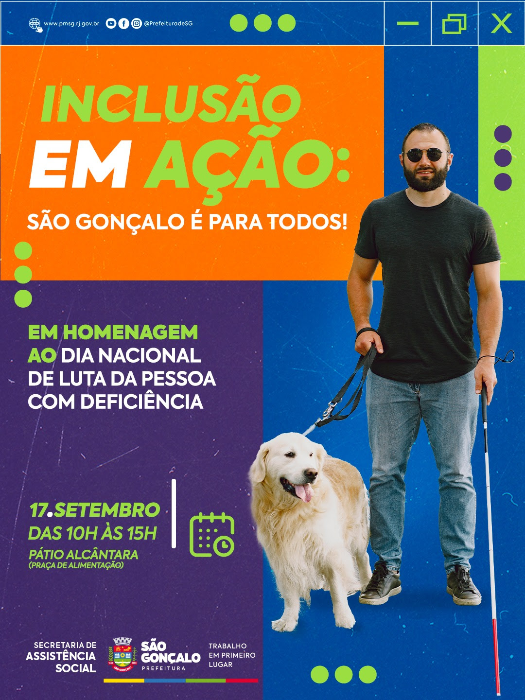 São Gonçalo vai realizar ação voltada a pessoas com deficiência no Pátio Alcântara