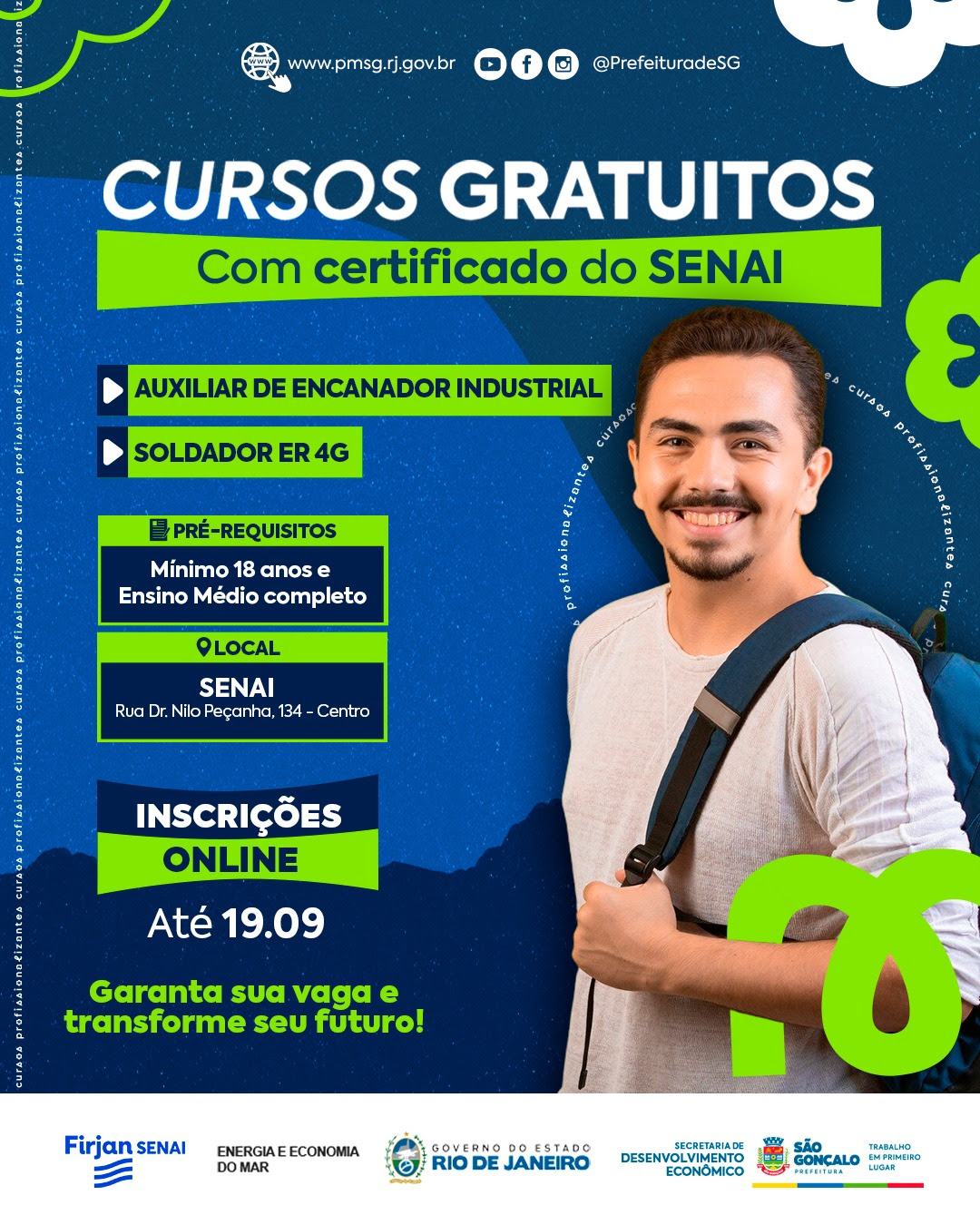 Prefeitura de São Gonçalo e Governo do Estado disponibilizaram vagas para cursos técnicos gratuitos