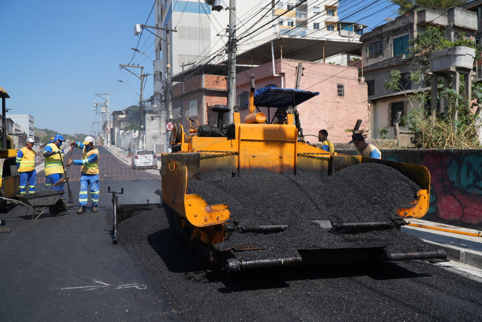 Trecho do MUVI em São Miguel recebe pavimentação
