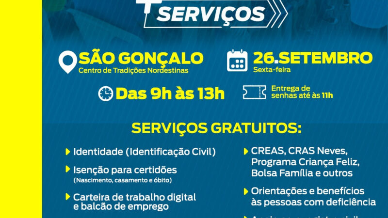 São Gonçalo recebe Programa RJ Para Todos nesta sexta-feira (26)