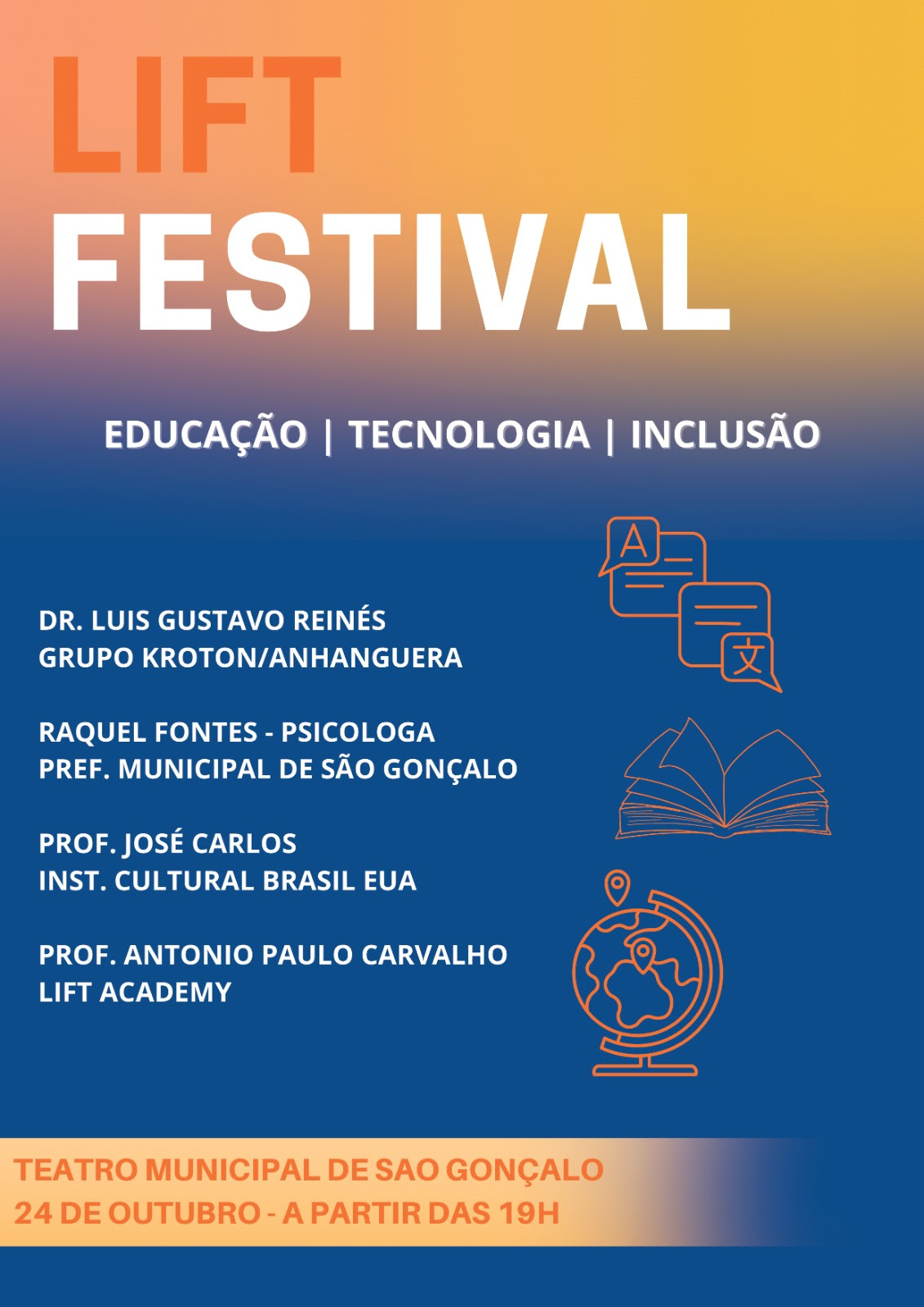 São Gonçalo divulga programação cultural de Outubro no Teatro Municipal 