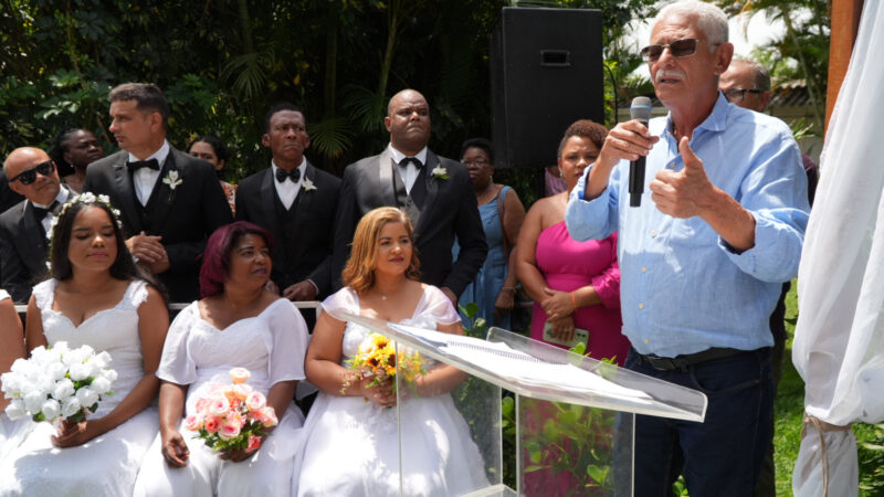 Casamento Comunitário realiza união de 35 casais em cerimônia em Vista Alegre