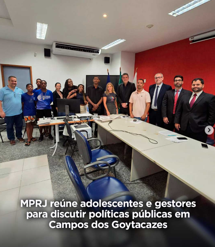 MPRJ reúne adolescentes e gestores para discutir políticas públicas em Campos dos Goytacazes