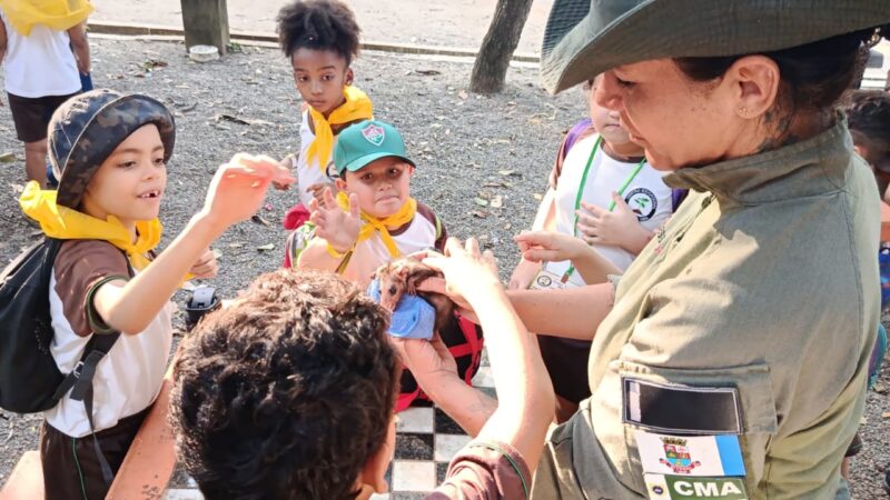 Prefeitura de Niterói promove ação de educação ambiental com crianças no Horto do Fonseca