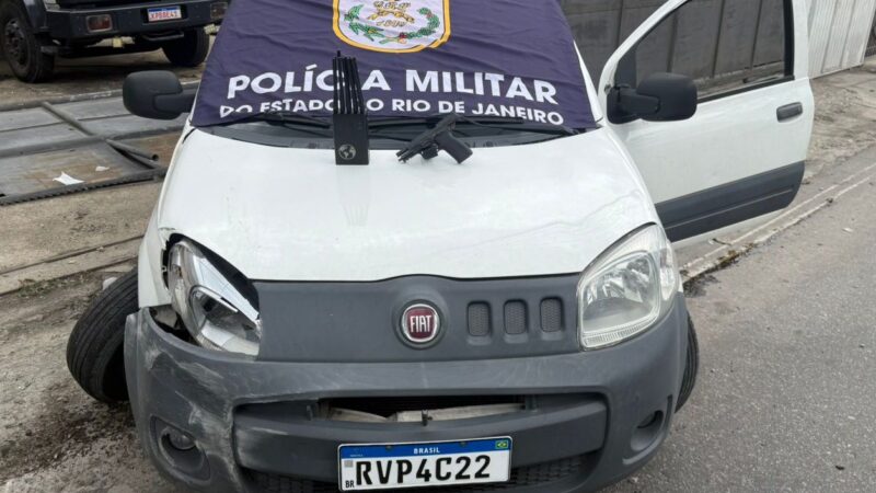 Polícia Militar recupera Fiorino roubada que levava refeições para a UPA do Colubandê e prende dois suspeitos em São Gonçalo