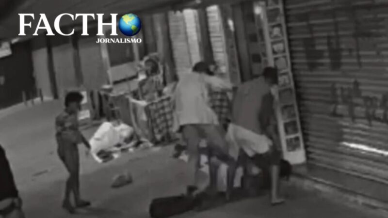 Violência no Centro de Niterói: Morador de rua é brutalmente espancado
