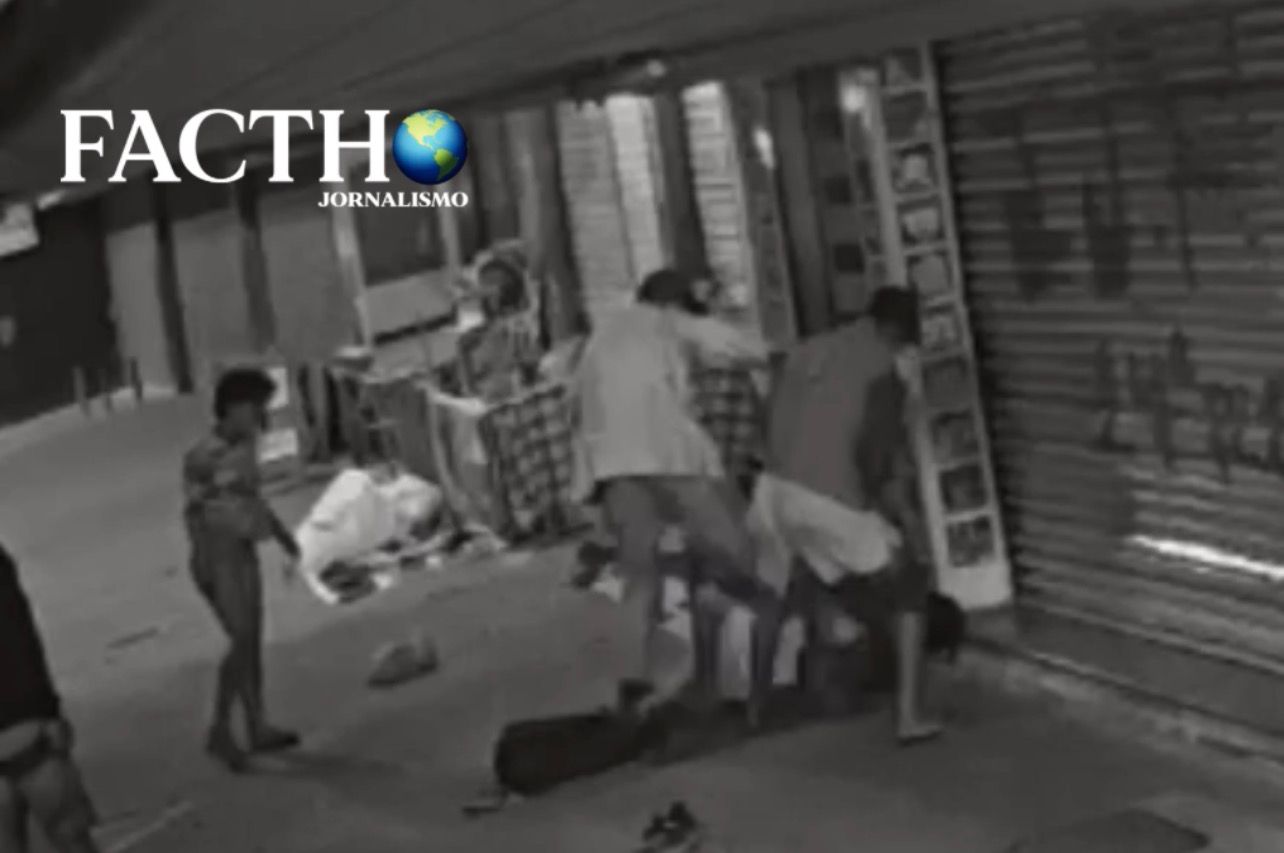 Violência no Centro de Niterói: Morador de rua é brutalmente espancado