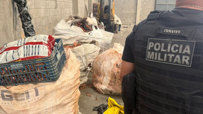 Ação integrada da PM entre Itaboraí e São Gonçalo apreende grande quantidade de materiais furtados