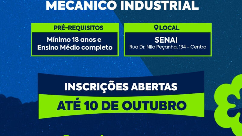 Prefeitura e Governo do Estado oferecem curso profissionalizante gratuito