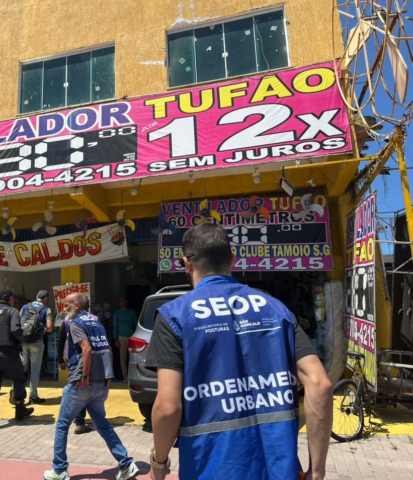 Posturas interdita dois estabelecimentos comerciais em São Gonçalo