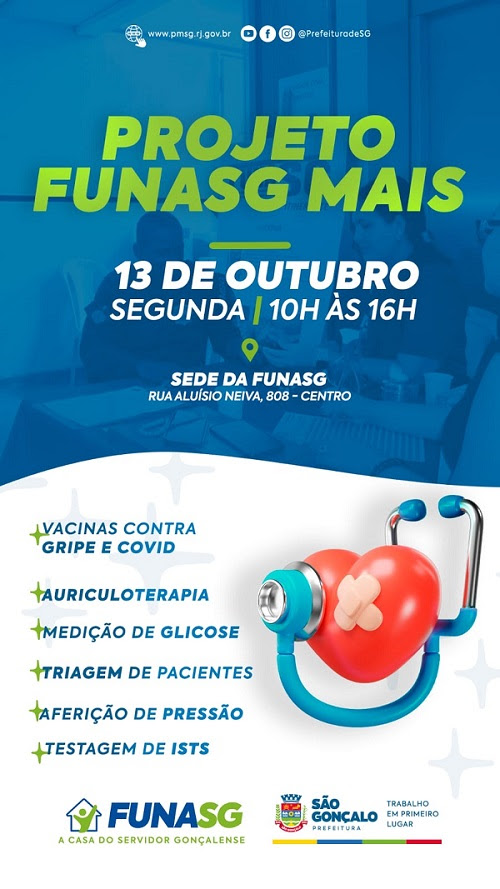 Servidores de São Gonçalo terão atendimento especial em saúde