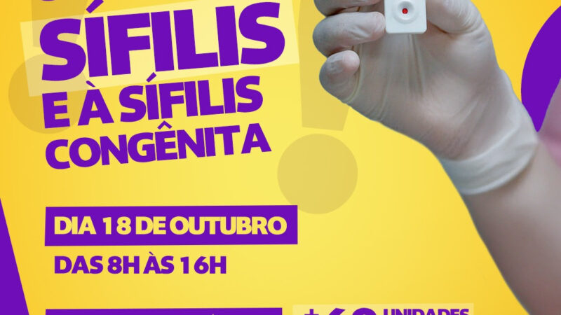 São Gonçalo faz ação especial de orientação sobre sífilis no próximo sábado