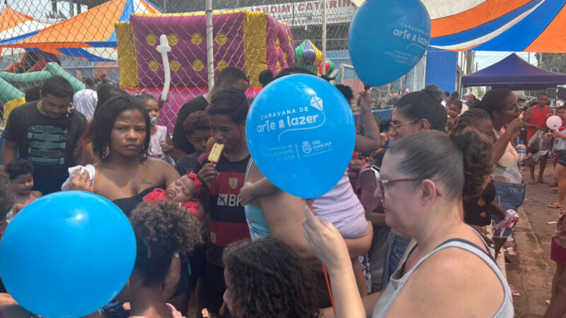 Caravana de Arte e Lazer garante diversão para famílias no Jardim Catarina neste sábado (18)