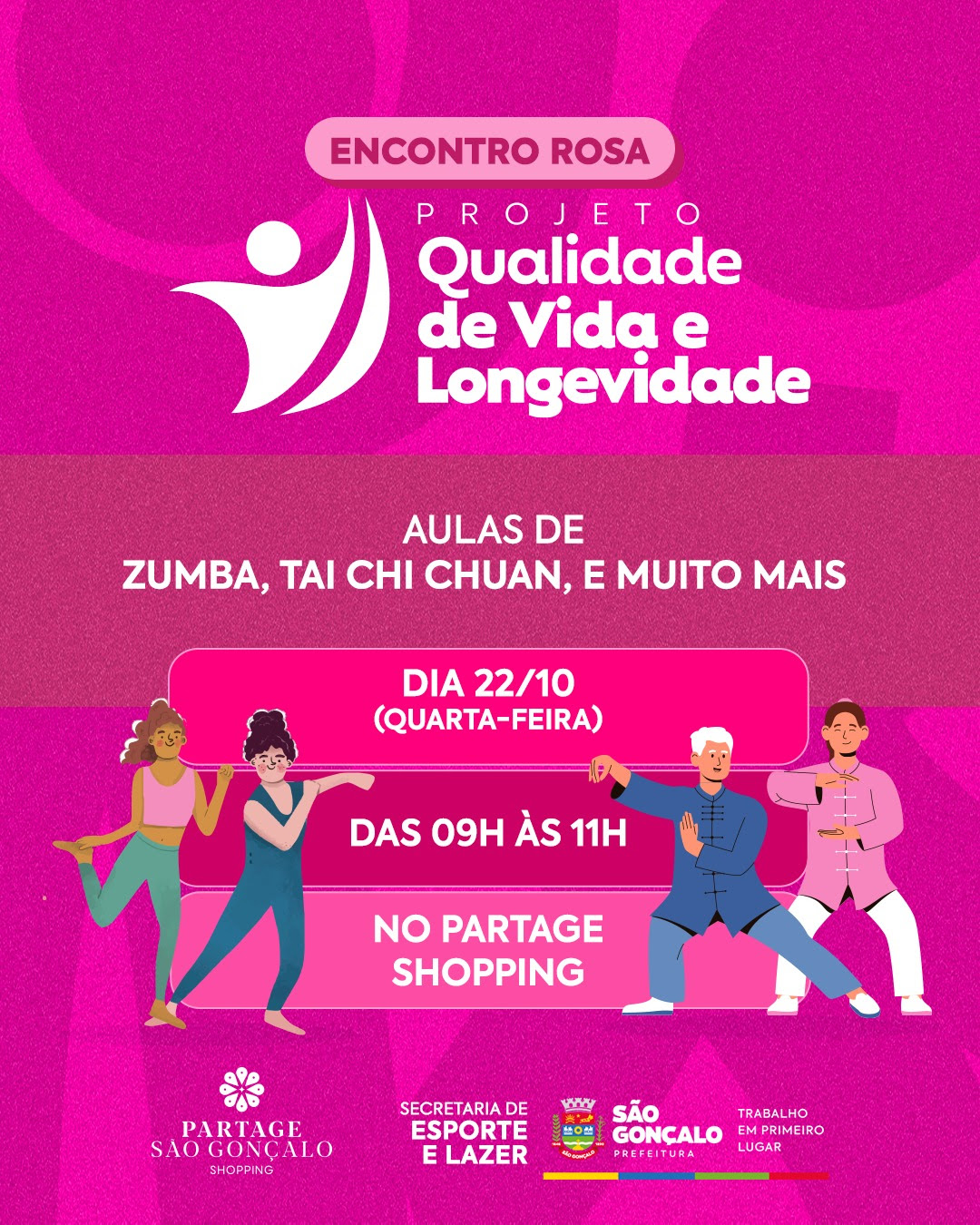 São Gonçalo vai realizar encontro esportivo especial de Outubro Rosa