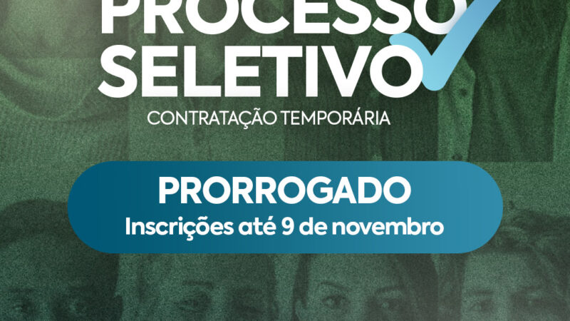 São Gonçalo prorroga para 9 de novembro prazo de inscrições em processo seletivo
