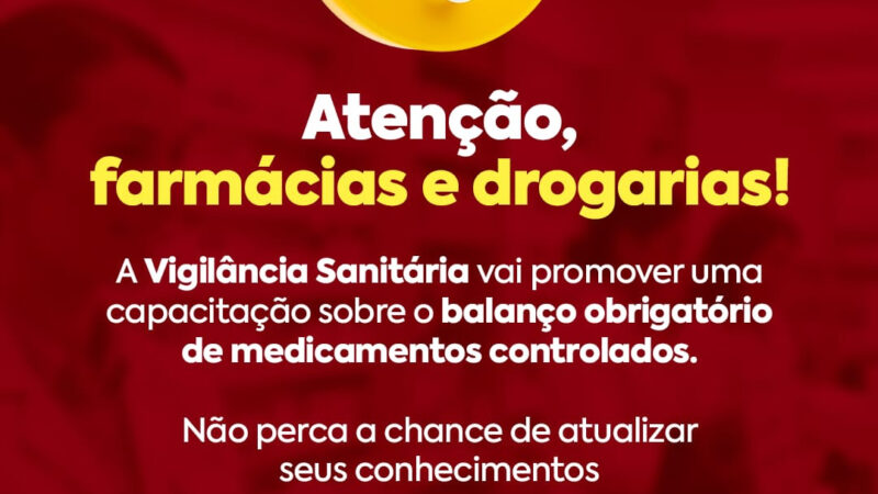 Vigilância Sanitária promove capacitação para comerciantes