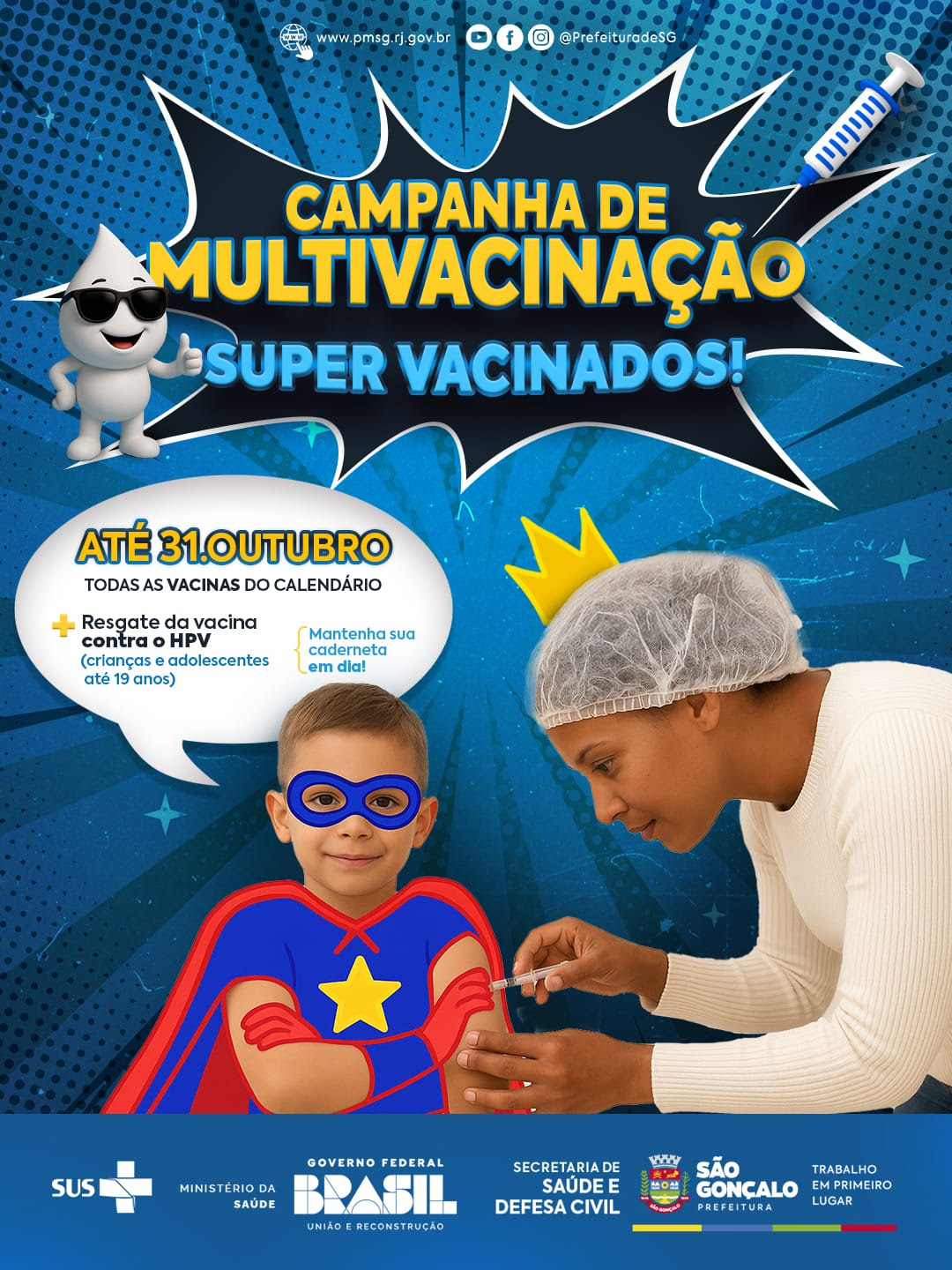 São Gonçalo inicia Campanha de Multivacinação nesta segunda-feira