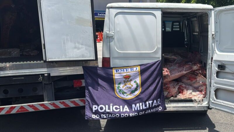 7º BPM recupera grande carga de carne e resgata vítimas mantidas reféns em São Gonçalo