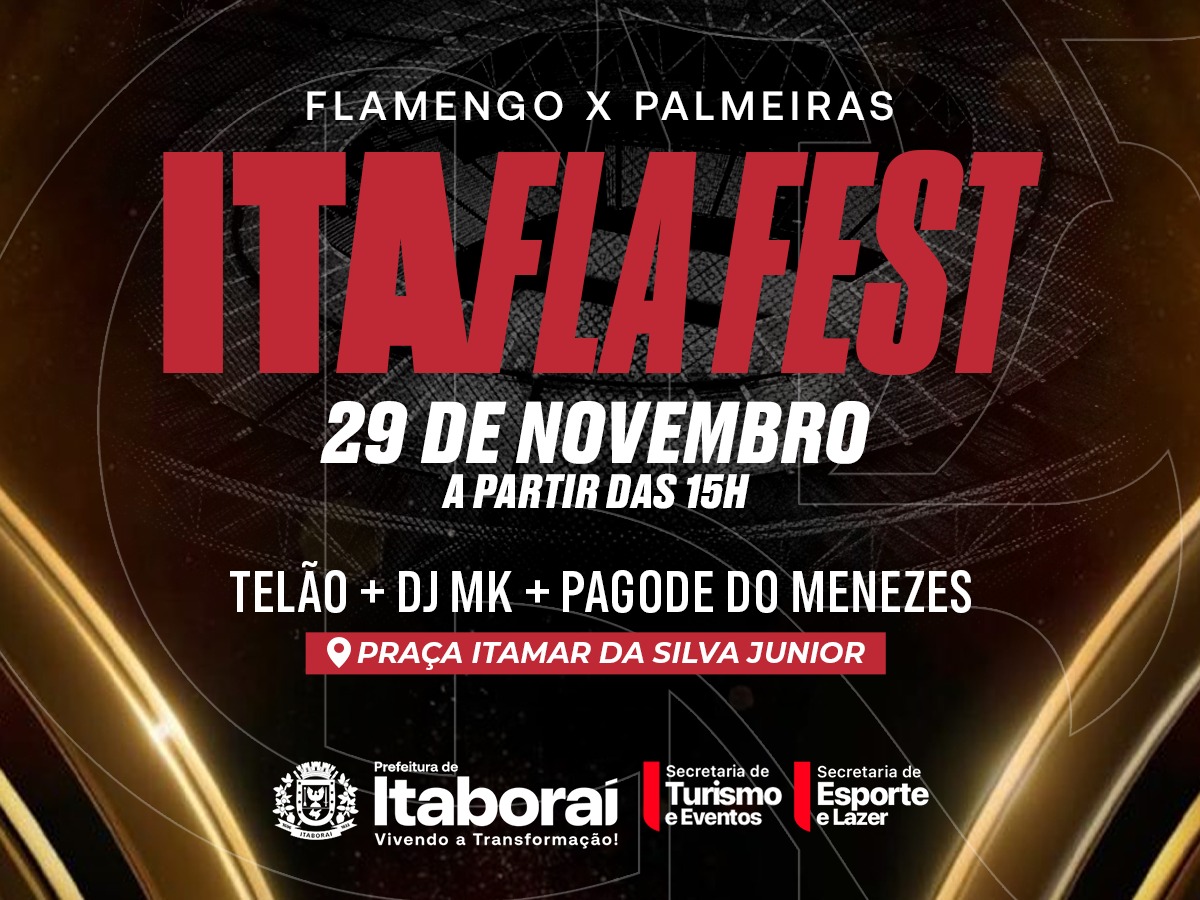 Itaboraí realiza ItaFla Fest para a final da Libertadores neste sábado (29/11)