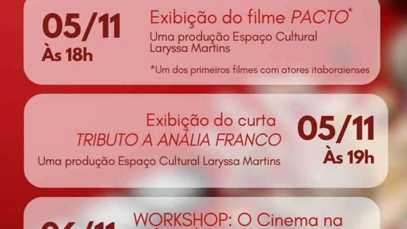 Semana do Cinema celebra o Dia Internacional do Cinema na Casa de Cultura Heloísa Alberto Torres