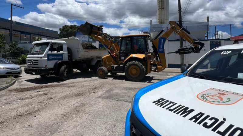 Segundo dia de operação no Jardim Catarina; criminosos bloquearam até o acesso à estação de água Imunana-Laranjal