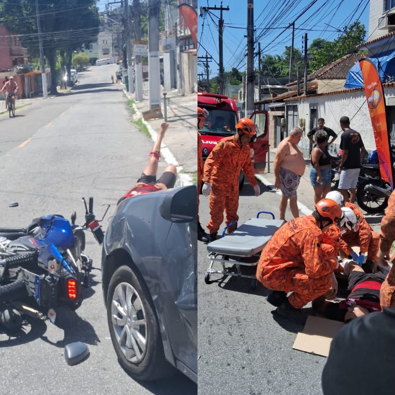 Mais um acidente envolvendo motociclista é registrado nesta sexta-feira (21), e a sequência de ocorrências só reforça a preocupação com a imprudência no trânsito.