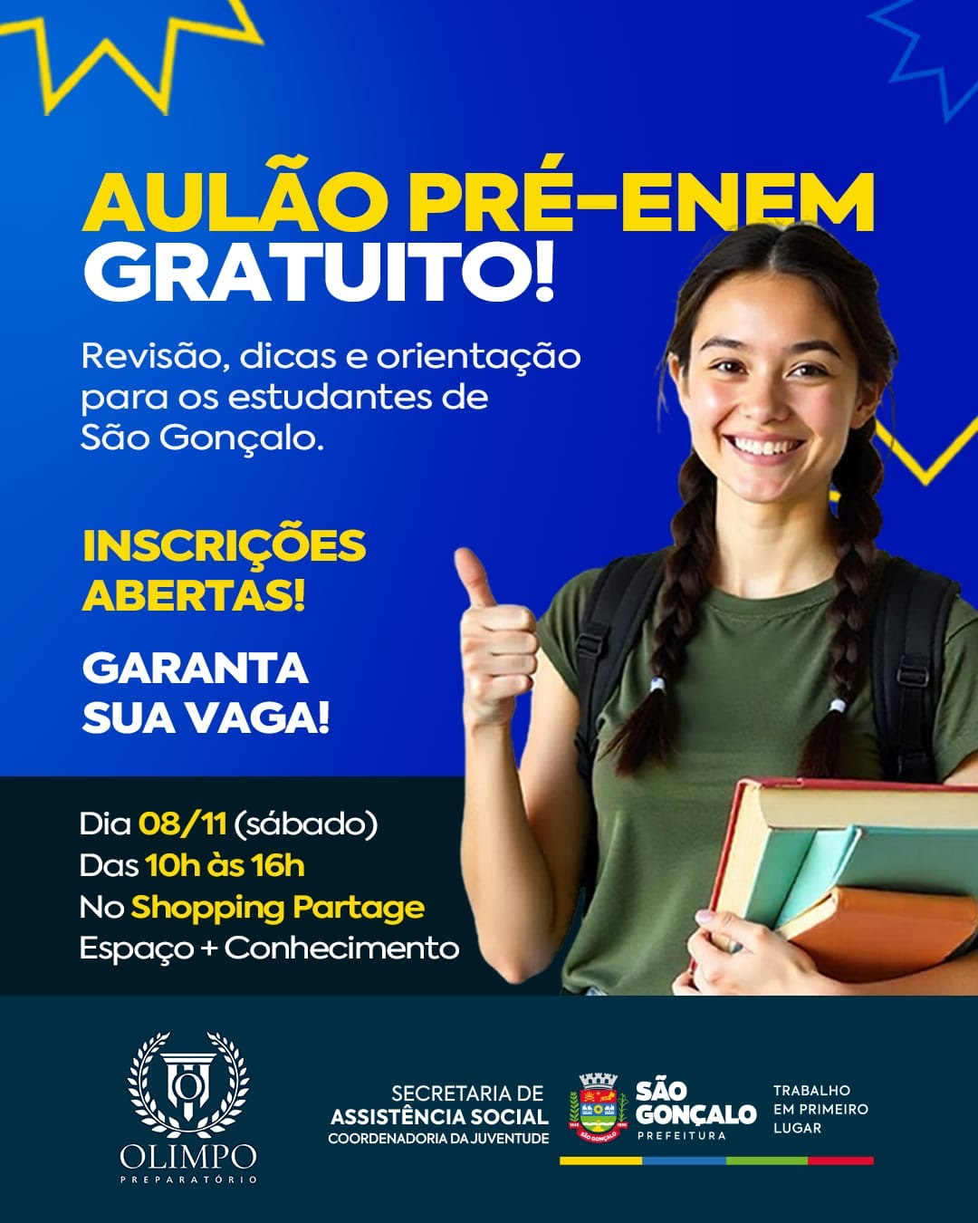 São Gonçalo vai promover aulão preparatório para o ENEM