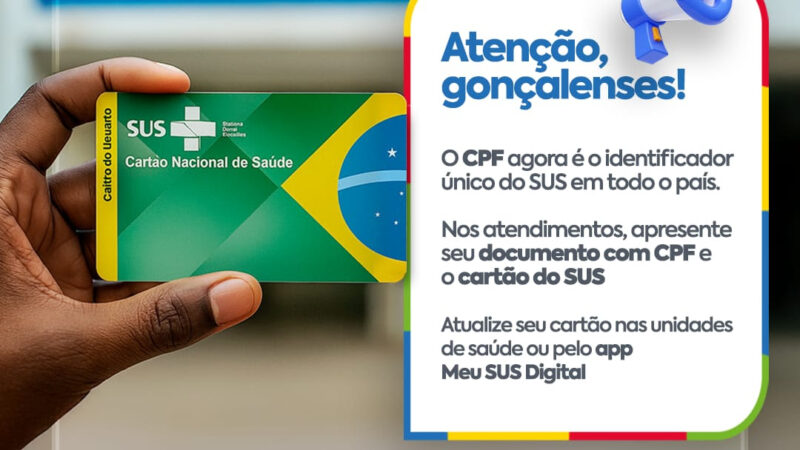Usuários do SUS precisam apresentar documento com CPF nas unidades de saúde
