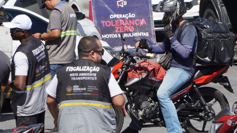 Operação Tolerância Zero realiza mais de 750 abordagens a motociclistas em uma semana em São Gonçalo