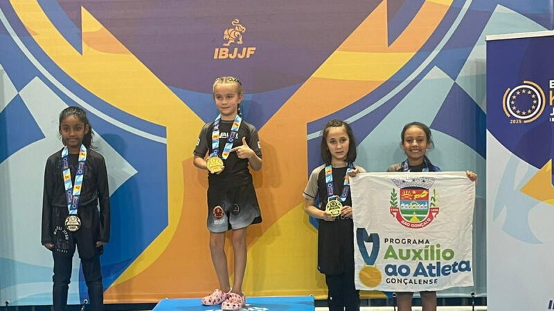 Atleta mirim de São Gonçalo conquista medalha em torneio internacional de jiu-jítsu