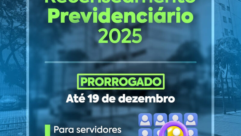 São Gonçalo prorroga prazo para recenseamento previdenciário dos servidores