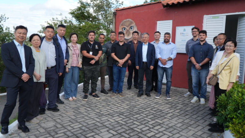 Delegação chinesa visita ASAS e destaca atuação técnica da unidade na conservação da fauna
