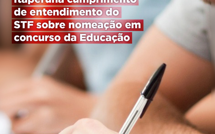 MPRJ recomenda a Itaperuna cumprimento de entendimento do STF sobre nomeação em concurso da Educação