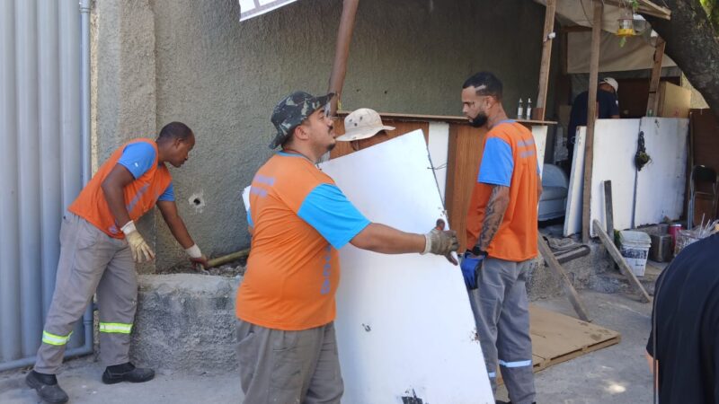 Ação conjunta entre SEOP, SECONSER, FIPO e CPROES retira construção irregular em Icaraí